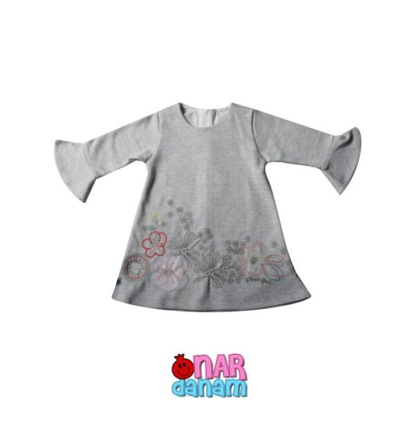پیراهن دخترانه طرح گلدار Flexi baby سایز 6 تا 24 ماه